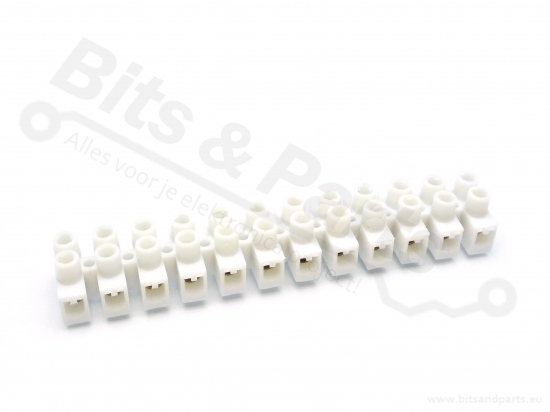 Terminal blocks 12-fold 2,5mm2 / 3A / 380V
